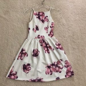 nordstrom sz XS fit and flare floral dress